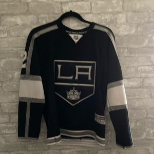 LA Kings Jonathan Quick 2016-2017 Home Jersey Signed By Tanner Pearson